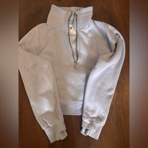 All in Motion Light Sky/Baby Blue Half Zip Sweatshirt XSmall NWOT